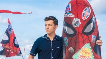 Tom Holland en un evento promocional de 'SpiderMan: Lejos de casa'
