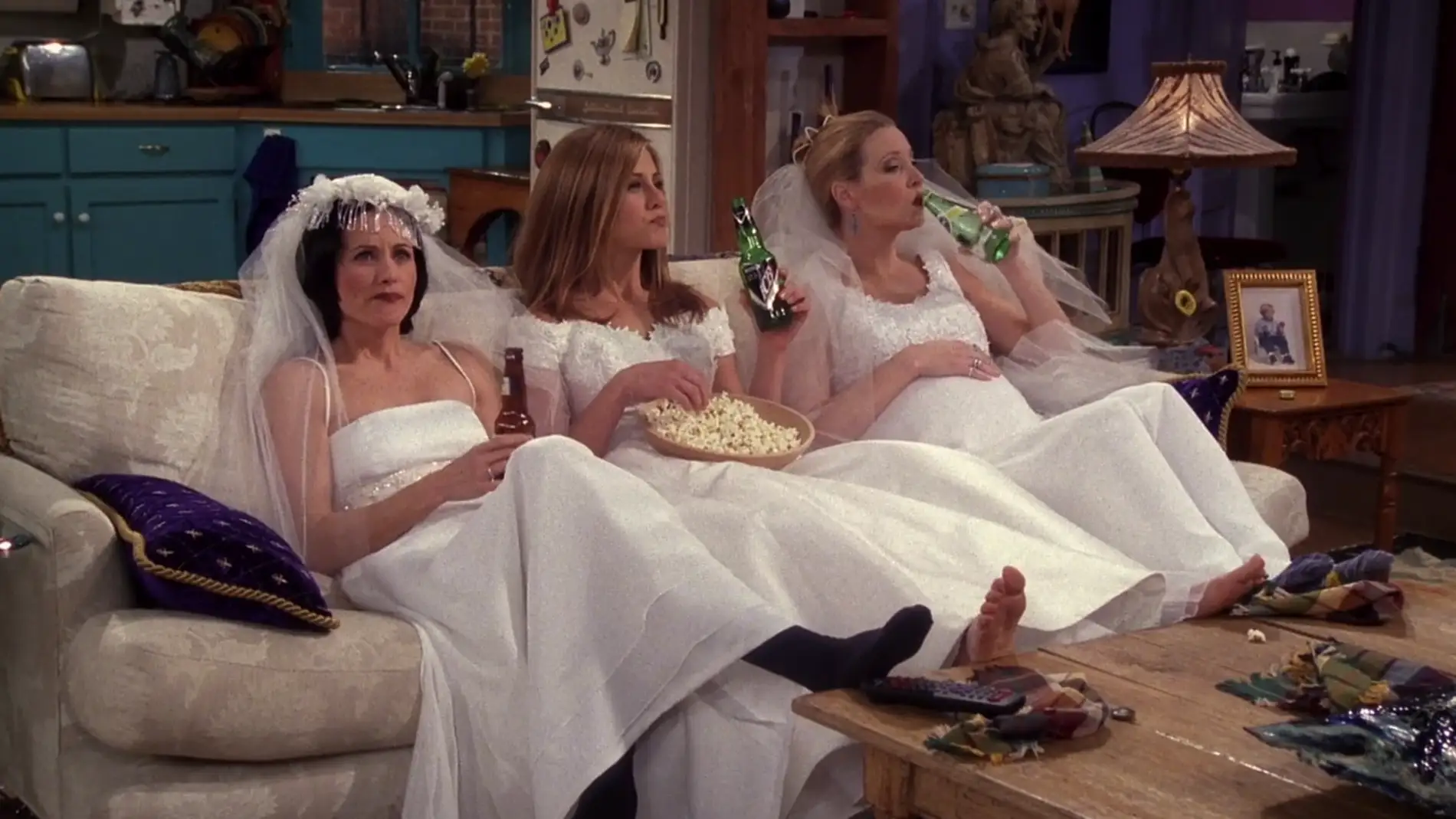 Monica, Rachel y Phoebe en 'Friends'