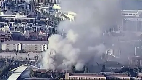 Incendio en un edificio de oficinas en Las Vegas Incendio en un edificio de oficinas en Las Vegas