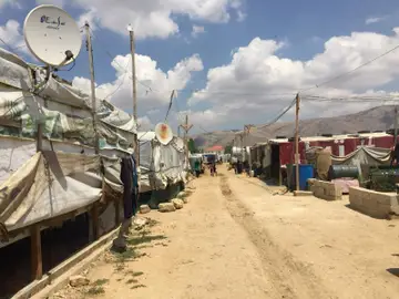 Campo de refugiados de Ghazze, en la cuidad de Zalhe Campo de refugiados de Ghazze, en la cuidad de Zalhe