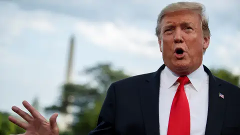 El presidente de los Estados Unidos, Donald Trump El presidente de los Estados Unidos, Donald Trump