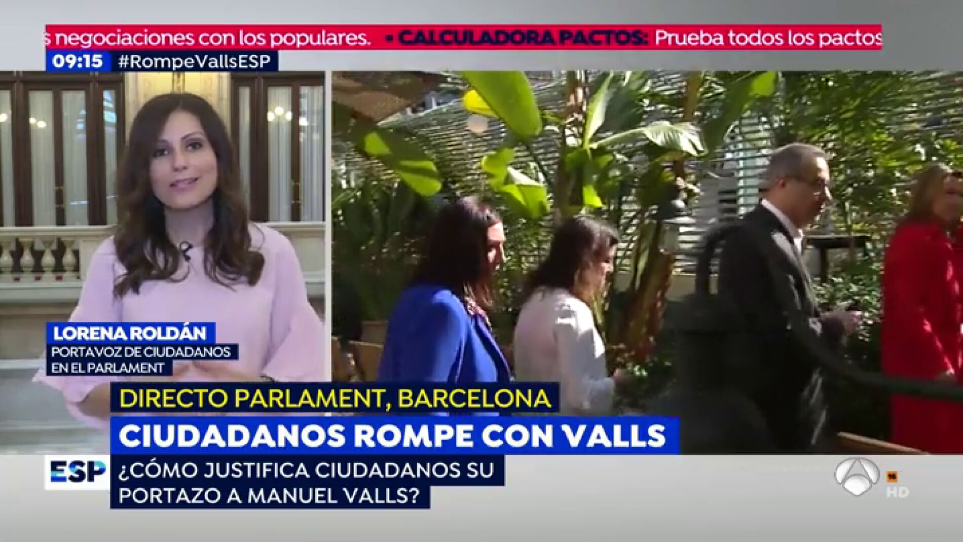 Lorena Rold&aacute;n, portavoz de Ciudadanos en el Parlament