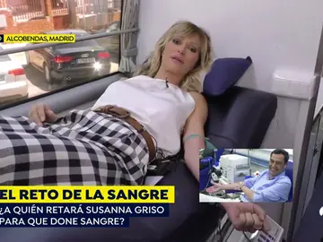 Susanna Griso dona sangre Susanna Griso dona sangre