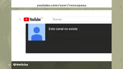 Vox denuncia que Youtube ha cerrado su canal "sin ninguna explicación" Vox denuncia que Youtube ha cerrado su canal "sin ninguna explicación"