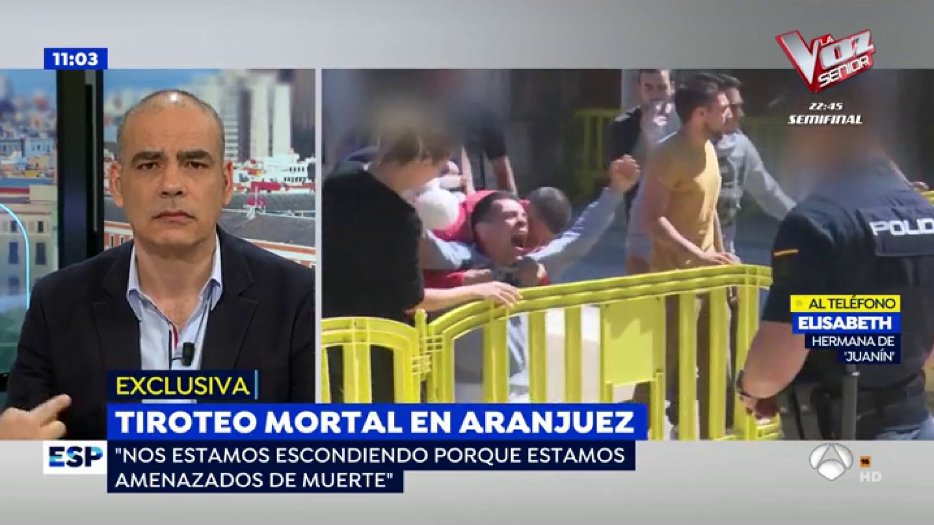 Tiroteo mortal en Aranjuez.
