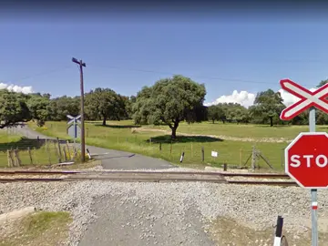 Paso a nivel del tren en Toril Paso a nivel del tren en Toril