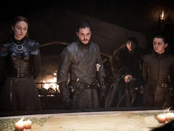 Sansa, Jon Snow, Bran y Arya en 'Juego de Tronos' Sansa, Jon Snow, Bran y Arya en 'Juego de Tronos'