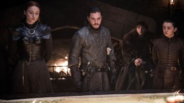 Sansa, Jon Snow, Bran y Arya en 'Juego de Tronos'