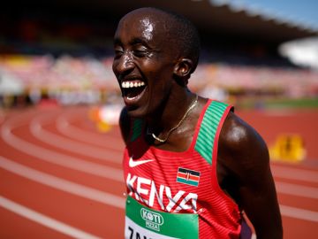 El atleta Edward Zakayo Pingua