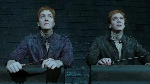 Fred y George Weasley en 'Harry Potter' Fred y George Weasley en 'Harry Potter'