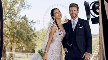 Pilar Rubio y Sergio Ramos el día de su boda