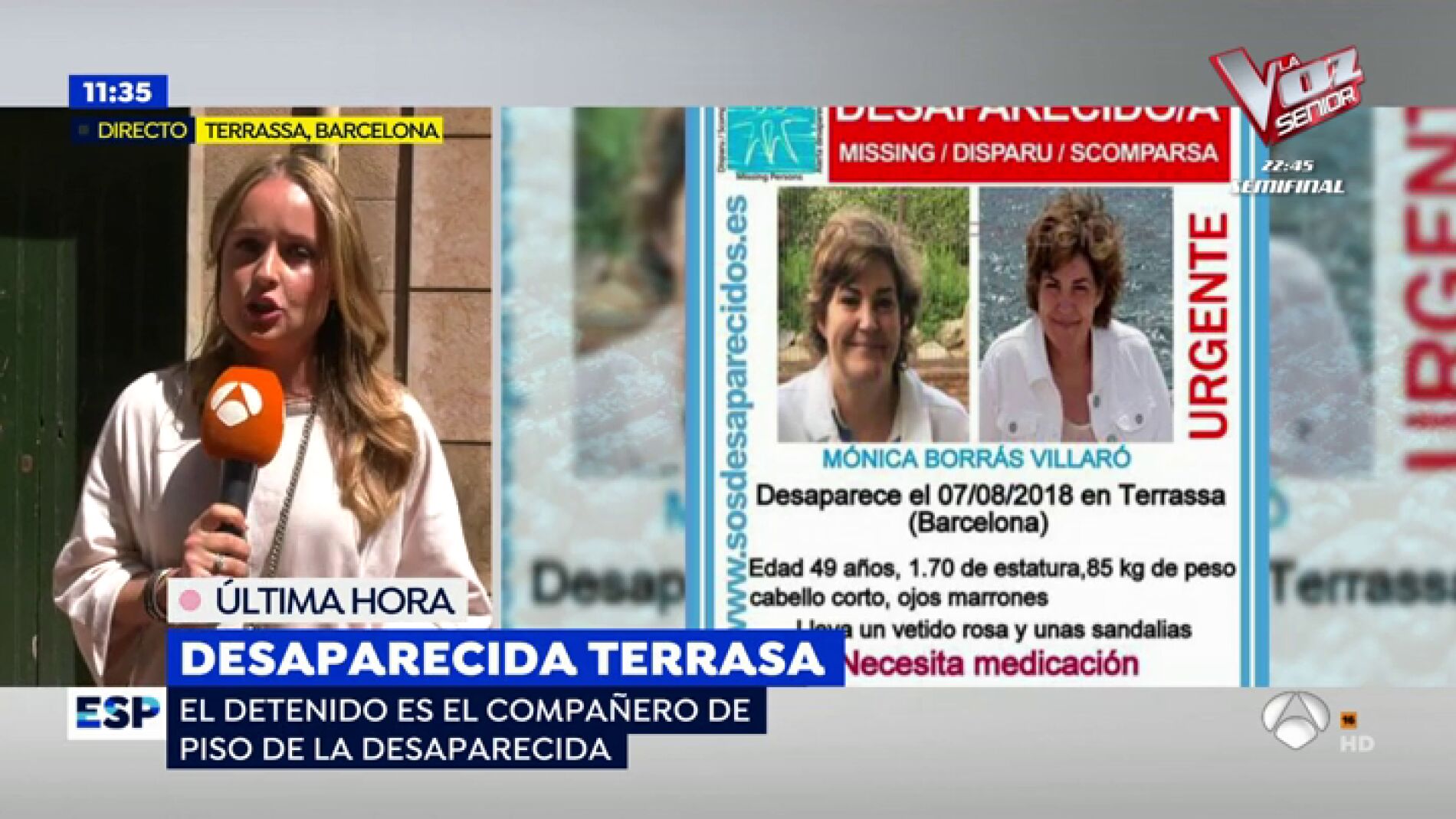 Desaparecida en Terrasa.