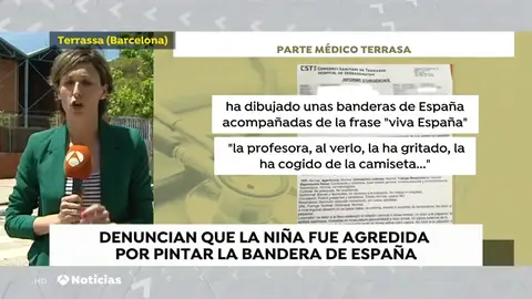 Unos padres denuncian la supuesta agresión de una profesora a su hija por pintar una bandera de España en Tarrasa Unos padres denuncian la supuesta agresión de una profesora a su hija por pintar una bandera de España en Tarrasa