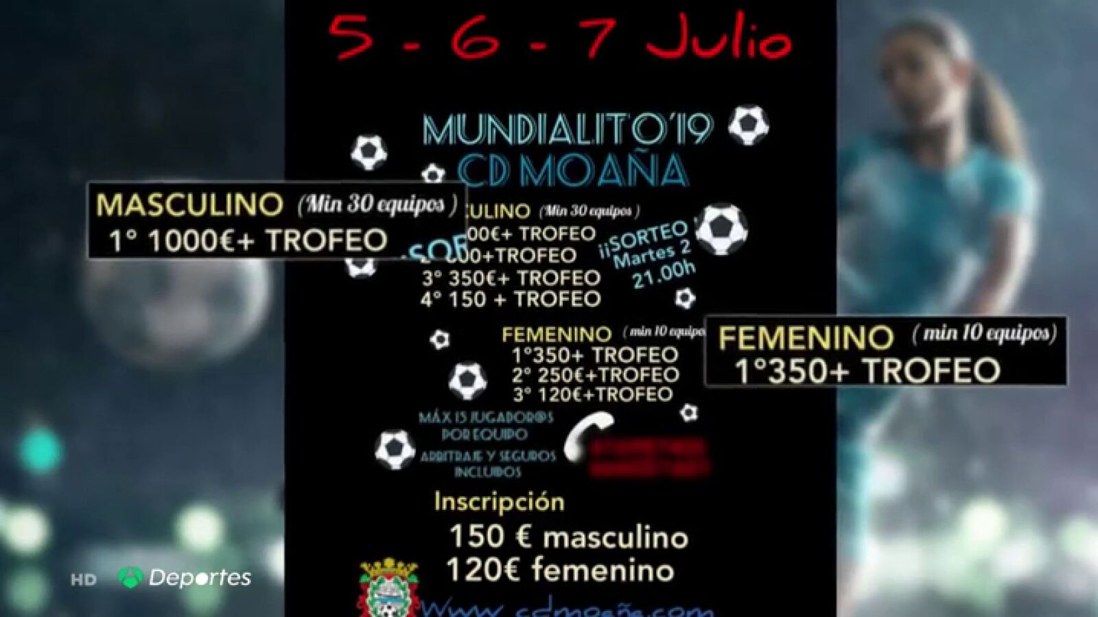 Polémica machista en Galicia por la diferencia en los premios en dos torneos de fútbol: 1.000 euros para ellos y 350 para ellas