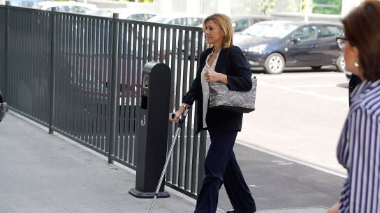 Mar&iacute;a Dolores de Cospedal a su llegada a los Juzgados de lo Penal de Madrid