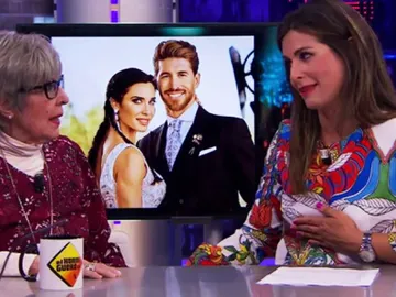 Nuria Roca confiesa en 'El Hormiguero 3.0' el verdadero motivo de la prohibición de colores en la boda de Pilar Rubio y Sergio Ramos Nuria Roca confiesa en 'El Hormiguero 3.0' el verdadero motivo de la prohibición de colores en la boda de Pilar Rubio y Sergio Ramos