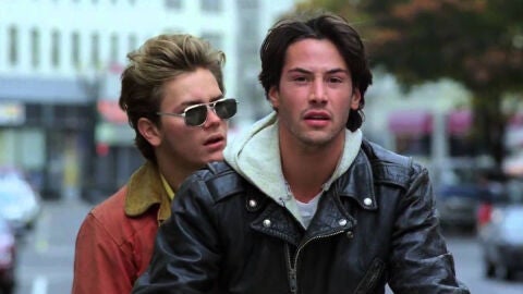River Phoenix junto a Keanu Reeves en 'My own private Idaho'