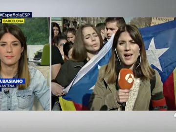 Insultos, críticas y empujones: los momentos más tensos de Blanca Basiano, periodista de Antena 3 Noticias, en Cataluña