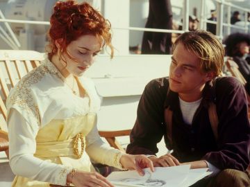 Kate Winslet y Leonardo DiCaprio en 'Titanic'