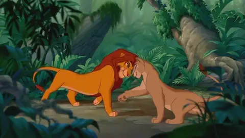 Simba y Nala en 'El Rey León'