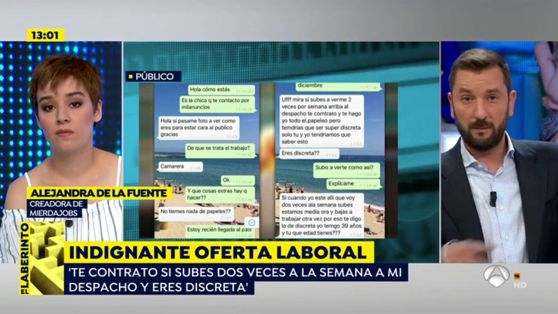 Pol&eacute;mica oferta de empleo.