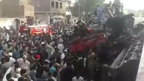 Accidente de trenes en Pakistán Accidente de trenes en Pakistán