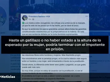 Vox desautoriza a Serrano sobre sus críticas a la sentencia contra 'La Manada' Vox desautoriza a Serrano sobre sus críticas a la sentencia contra 'La Manada'