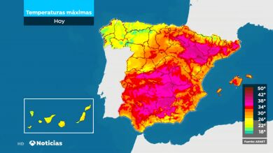 Así es la primera ola de calor, que llegará el miércoles con aire de origen africano 