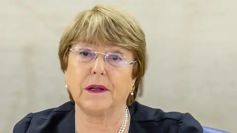 La alta comisionada de la ONU para los derechos humanos, Michelle Bachelet La alta comisionada de la ONU para los derechos humanos, Michelle Bachelet