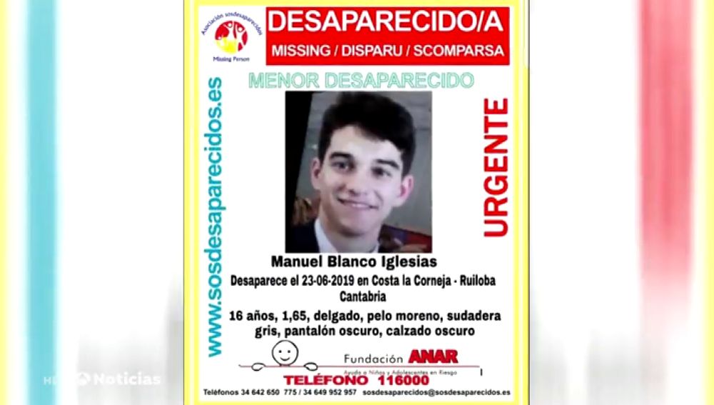 Buscan a un joven de 16 años desaparecido en Cantabria