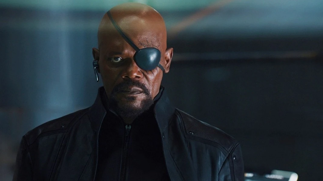 Samuel L. Jackson como Nick Fury Samuel L. Jackson como Nick Fury