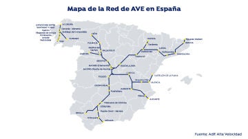 Mapa de vías Renfe