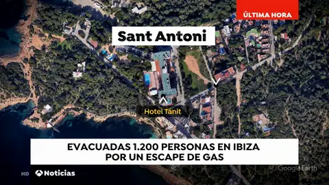 Más de 1.000 personas evacuadas por un escape de gas en Ibiza Más de 1.000 personas evacuadas por un escape de gas en Ibiza