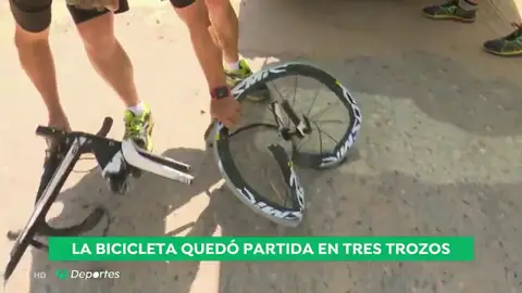 Así quedó la bici del campeón cadete de ciclocross: "El 23 de junio es su nuevo cumpleaños, ha vuelto a nacer" Así quedó la bici del campeón cadete de ciclocross: "El 23 de junio es su nuevo cumpleaños, ha vuelto a nacer"