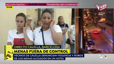 Altercado en Calella. menas