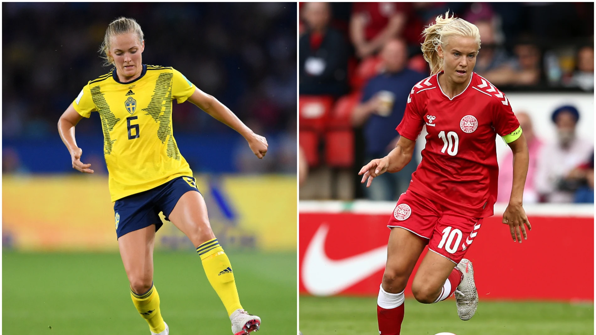 Magdalena Eriksson y Pernille Harder Magdalena Eriksson y Pernille Harder