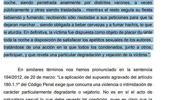 Sentencia Tribunal Supremo "La Manada" Sentencia Tribunal Supremo "La Manada"