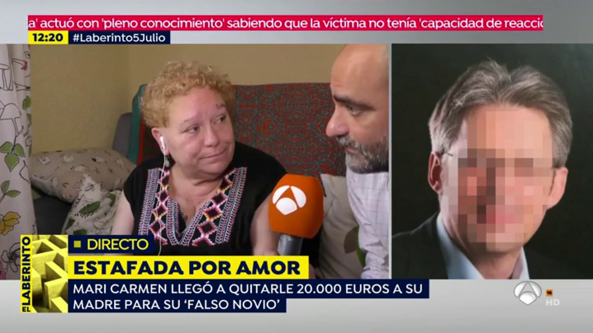 Mari Carmen perdiÃ³ 80.000 euros por una estafa amorosa virtual: "Lo peor de todo es que le cogÃ­ 20.000 euros a mi madre"