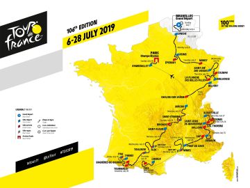 Así será el recorrido del Tour de Francia 2019