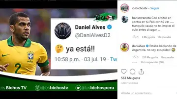Respuesta a la publicación Dani Alves Respuesta a la publicación Dani Alves