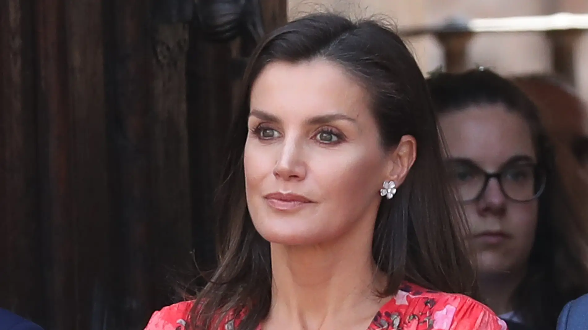 La reina Letizia durante el acto 