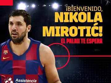 Nikola Mirotic, con la camiseta del Barcelona Nikola Mirotic, con la camiseta del Barcelona