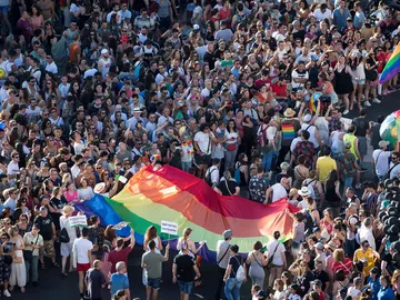 Multitudinaria manifestación del Orgullo en Madrid Multitudinaria manifestación del Orgullo en Madrid