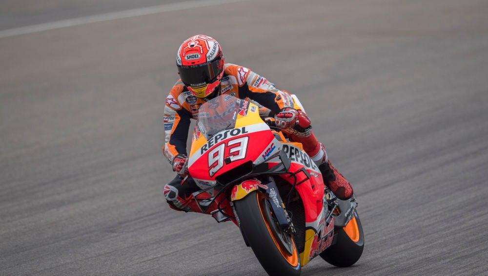 Marc Márquez rodando en el Gran Premio de Alemania