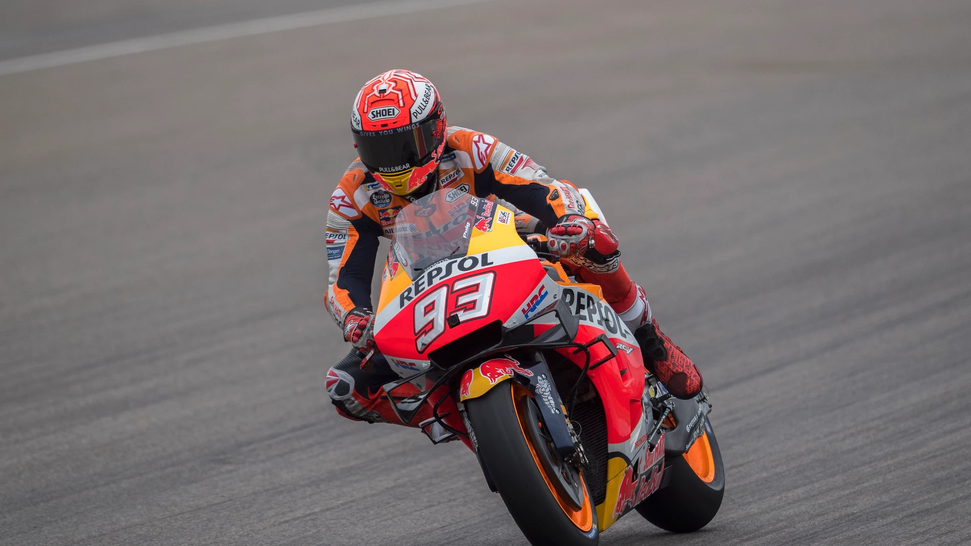 Marc Márquez rodando en el Gran Premio de Alemania Marc Márquez rodando en el Gran Premio de Alemania