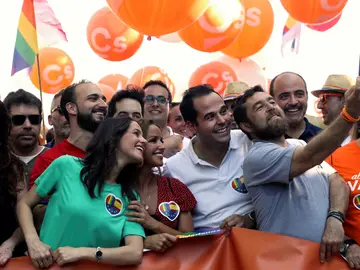 Ciudadanos, en la manifestación del Orgullo en Madrid Ciudadanos, en la manifestación del Orgullo en Madrid