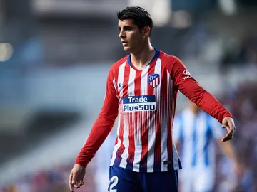 Álvaro Morata durante un partido con el Atlético de Madrid Álvaro Morata durante un partido con el Atlético de Madrid