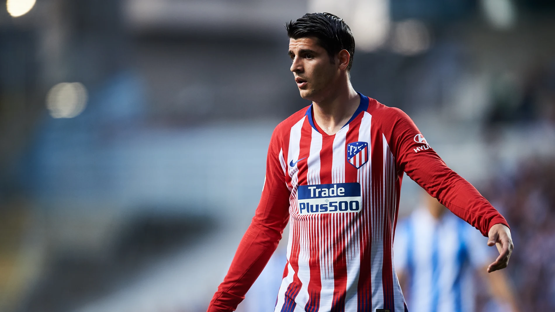 Álvaro Morata durante un partido con el Atlético de Madrid Álvaro Morata durante un partido con el Atlético de Madrid