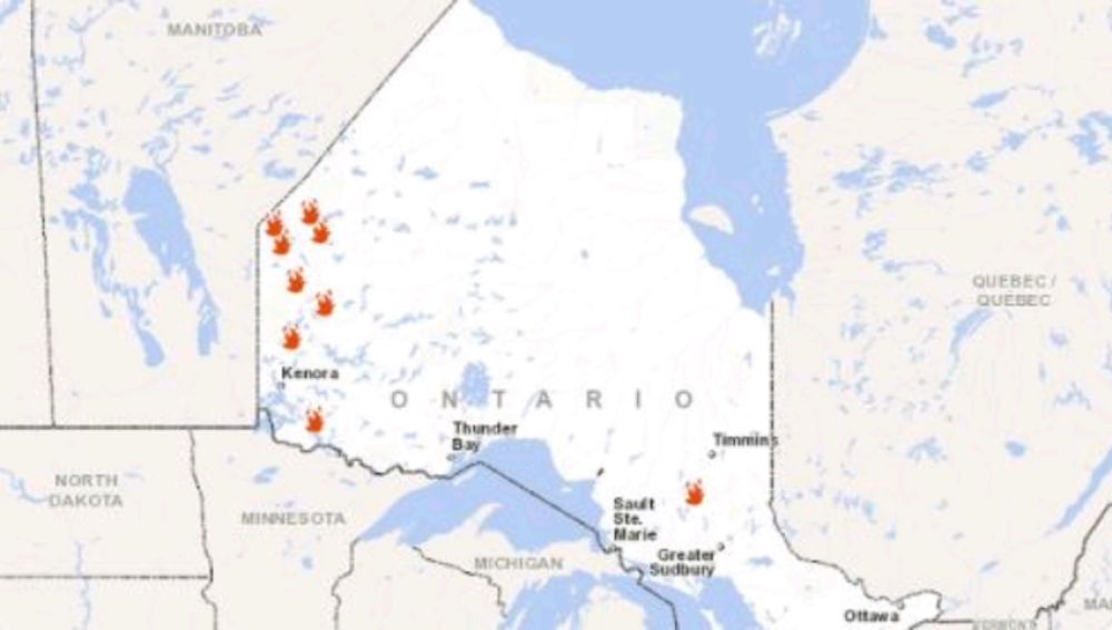 Más de 20 incendios forestales afectan a varias zonas de Canadá
