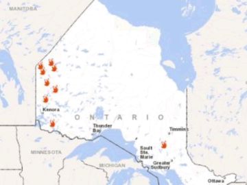 Más de 20 incendios forestales afectan a varias zonas de Canadá